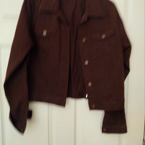 Brown denim jacket
